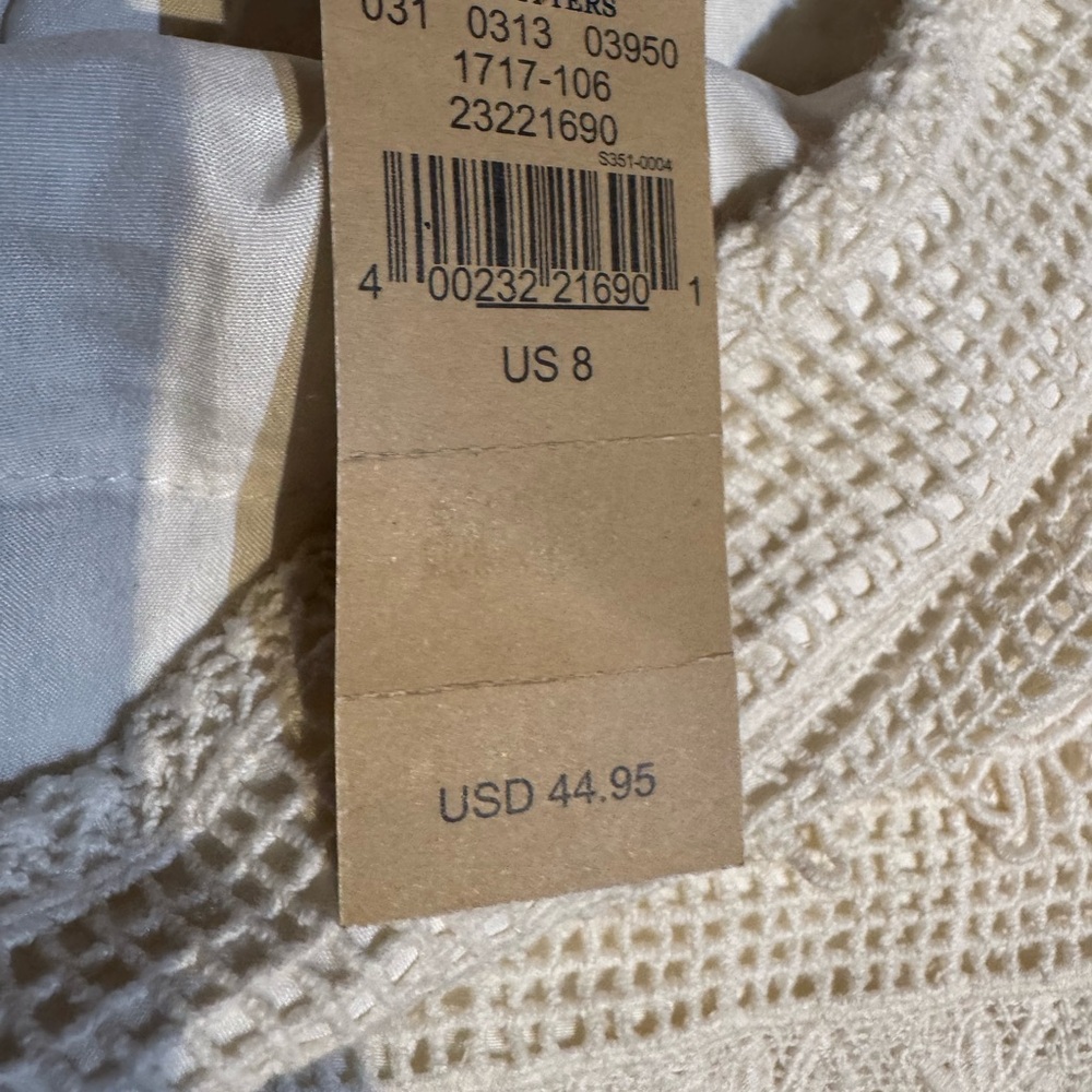 American Eagle Outfitters Cream Crochet Lace Mini Skirt - Picture 4 of 7